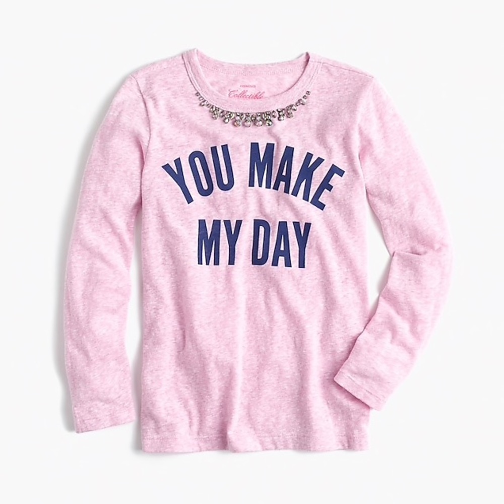 Crewcuts long sleeve tee shirt with stones